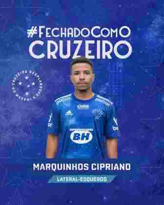 FECHADO - Marquinhos Cipriano é o novo reforço do Cruzeiro. O jovem pertence ao Shakhtar e foi emprestado por uma temporada para o clube mineiro.