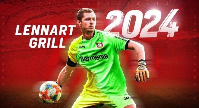 FECHADO: Nesta quarta, o Bayer Leverkusen anunciou a contratação do goleiro Lennart Grill, do tradicional FC Kaiserslautern, da terceira divisão da Alemanha. O jovem promissor, de 21 anos, assinou contrato válido até 30 de junho de 2024 e passou por todas as seleções de base da Federação Alemã de Futebol (DFL).