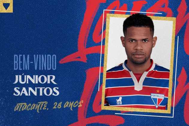 FECHADO - O atacante Júnior Santos foi anunciado pelo Fortaleza. O jogador assinou com o Leão do Pici até o final de 2025.
