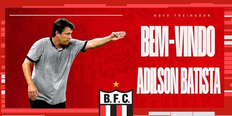 FECHADO - O Botafogo-SP anunciou a contratação do técnico Adilson Batista. Ele chega ao clube para substituir Paulo Baier no comando da equipe.
