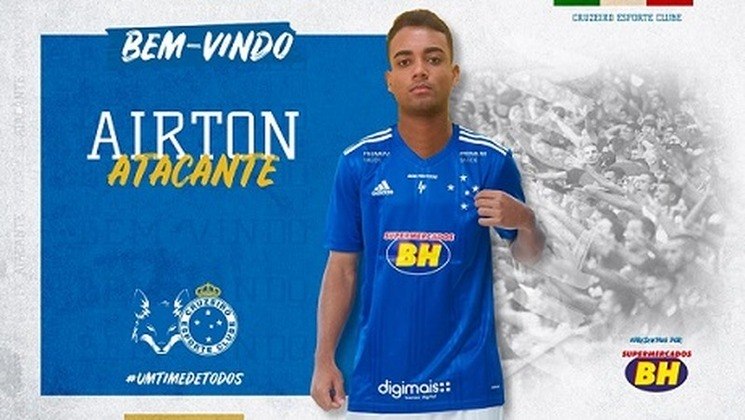 FECHADO - O Cruzeiro anunciou mais um reforço. Nesta quinta-feira, 20 de agosto, a Raposa confirmou o acerto com o atacante Airton, de 21 anos, revelado pelas categorias de base do Palmeiras e que estava na Inter de Limeira-SP. O vínculo tem duração até o fim de 2023.