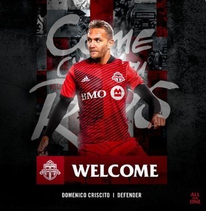 FECHADO - O experiente Domenico Criscito é o novo jogador do Toronto FC. O contrato do jogador vai até 2023.