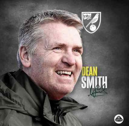 FECHADO - O Norwich anunciou o seu novo técnico. Dean Smith, ex-Aston Villa, assinou com os Canários por dois anos e meio.