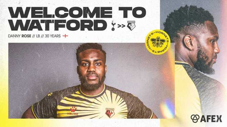 FECHADO - O Watford anunciou oficialmente a chegada de Danny Rose a equipe para as próximas duas temporadas. O lateral estava sem espaço no Tottenham e acerta a sua saída do clube onde passou os últimos anos.