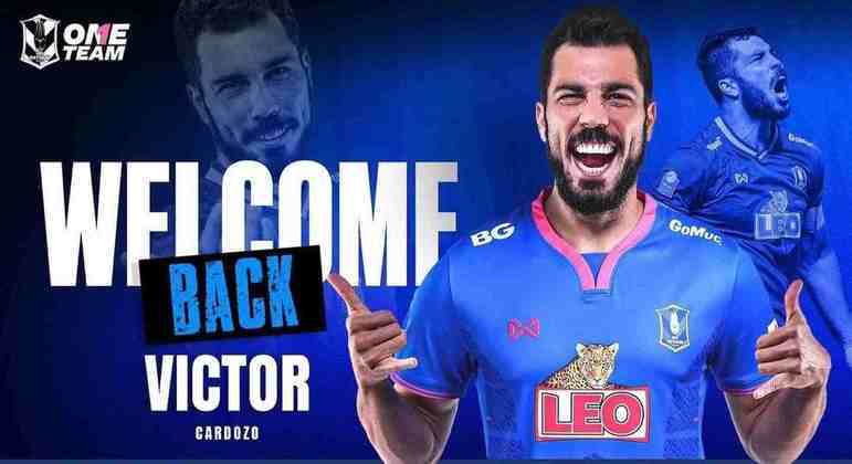 FECHADO - O zagueiro brasileiro Victor Cardozo garantiu seu retorno ao BG Pathum United, da Tailândia. O contrato do jogador é válido pelos próximos dois anos. 