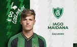 FECHADO! - O zagueiro Iago Maidana está de clube novo para 2022. O defensor ex-Atlético-MG foi anunciado pelo América-MG até dezembro de 2023.