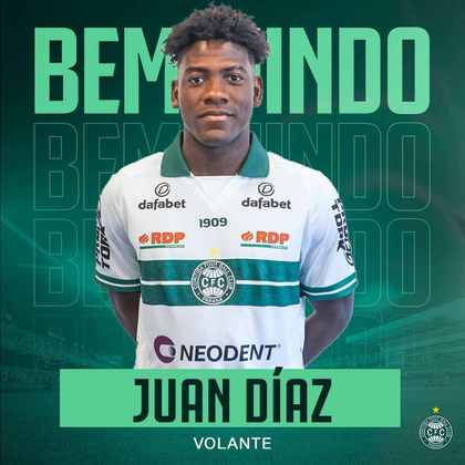 FECHADO - Ontem (10), o Coritiba anunciou o volante colombiano Juan Díaz. Agora, o jogador de 21 anos tem vínculo até o final de 2023, com opção de renovação até 2024.