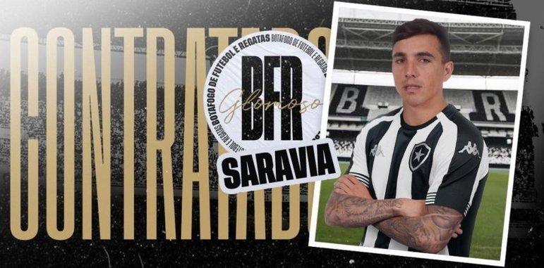 FECHADO - Renzo Saravia é jogador do Botafogo. Nesta terça-feira, o Glorioso anunciou a contratação do lateral-direito de 28 anos, aprovado nos exames médicos e que está livre no mercado. 