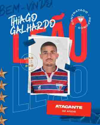 FECHADO - Thiago Galhardo foi anunciado pelo Fortaleza. O jogador do Internacional foi emprestado para o Leão até o final do ano.