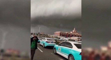 Fenômeno supercélula, na China