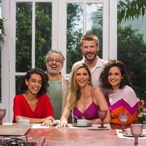 Fernanda Lima e Rodrigo Hilbert no "Bem Juntinhos"