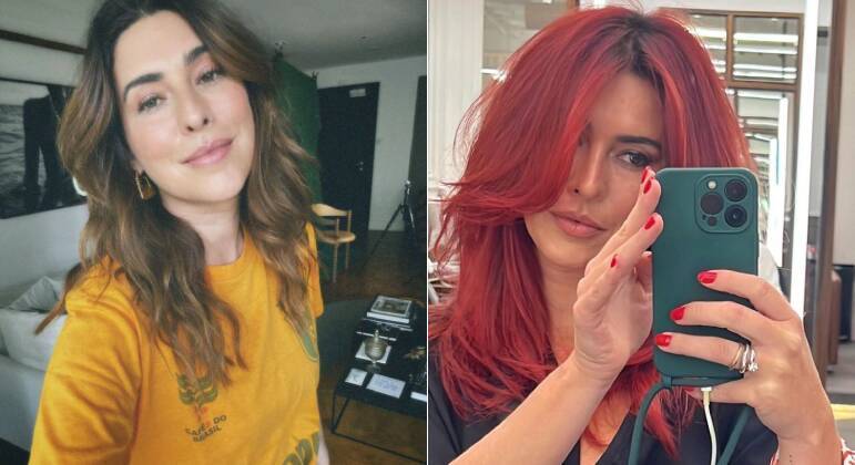 Fernanda Paes Leme muda visual e pinta cabelo de ruivo