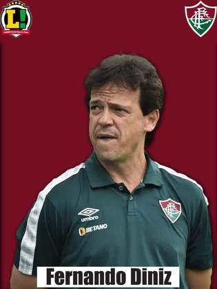 Fernando Diniz - 4,5 - Não conseguiu impor o estilo de jogo do Fluminense na partida e viu o time ter uma atuação apagada ofensivamente. 