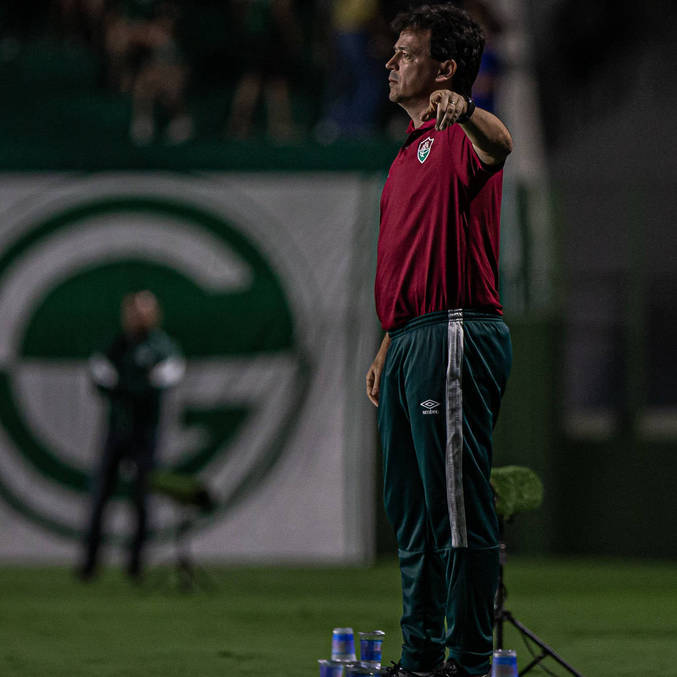 Fernando Diniz comanda o Fluminense à beira do campo