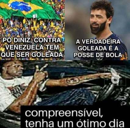 Fernando Diniz vira alvo de memes após empate do Brasil com a Venezuela