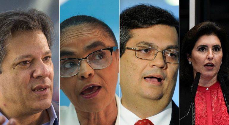 Fernando Haddad, Marina Silva, Flávio Dino e Simone Tebet são cotados para ministérios