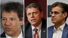 Haddad tem 33%, Tarcísio, 20%, e Rodrigo Garcia, 19% em pesquisa para o Governo de SP