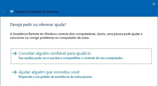 Ferramenta para Assistência Remota do Windows