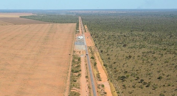 Visita das obras da Ferrovia de Integração Oeste-Leste (FIOL), em São Desidério (BA)
