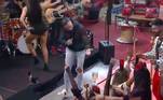 Latino ficou impressionado com o equilíbrio das peoas!
Kally, Alicia e Lily desceram até o chão com copos cheios de bebida sobre a
cabeça e chamaram a atenção de todos 