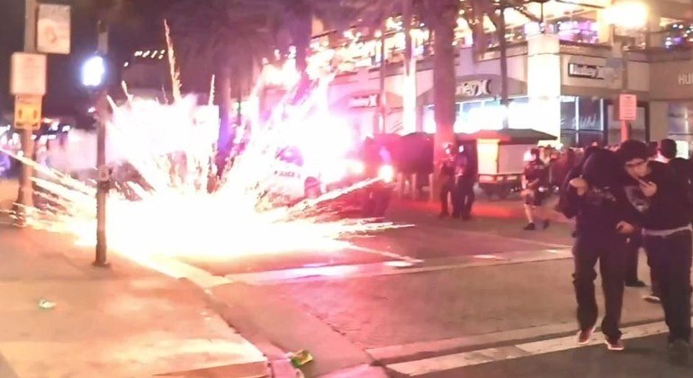 A noite foi agitada em Los Angeles
