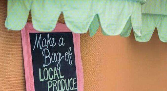 festa da fazendinha decorada com feira de legumes Foto A Minha Festinha