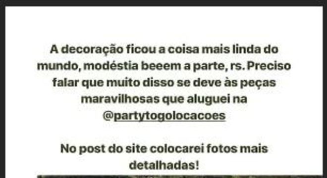 festa filho junior presente