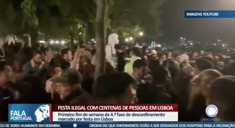 Festa Ilegal Com Centenas De Pessoas Em Lisboa Record Europa R7 Fala Portugal