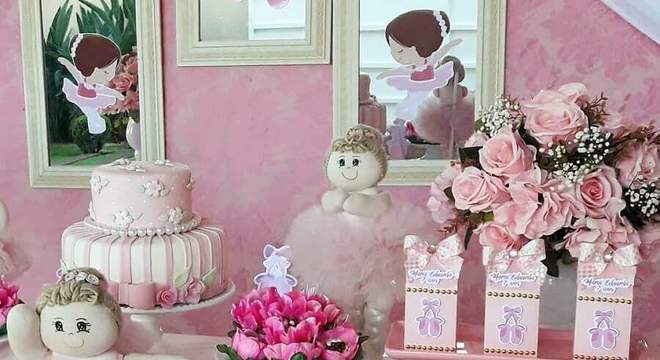 festa infantil bailarina decorada 