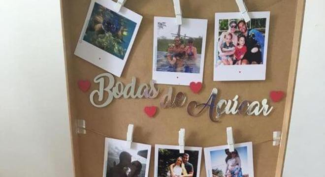 festa na caixa para bodas de açúcar