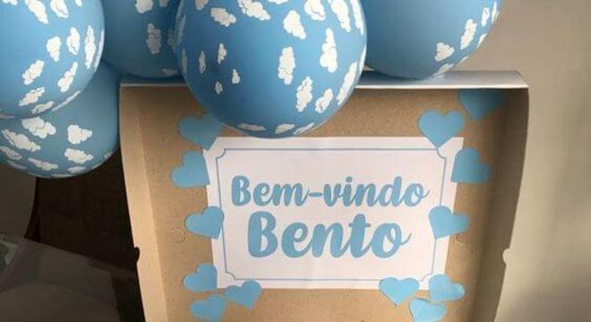 Festa na caixa para maternidade
