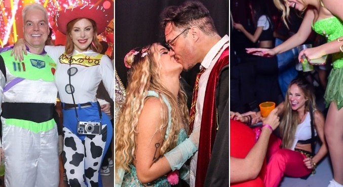 Festa de Viih Tube teve famosos fantasiados, muitos beijos e até cantora levando tombo na pista - Fotos - R7 Famosos e TV