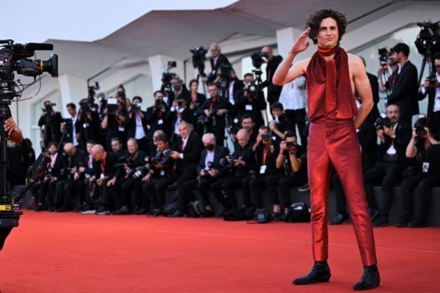 French US actor, Timothee Chalamet arrives on September 2, 2022 for the screening of the film "Bones And All" presented in the Venezia 79 competition as part of the 79th Venice International Film Festival at Lido di Venezia in Venice, Italy.
