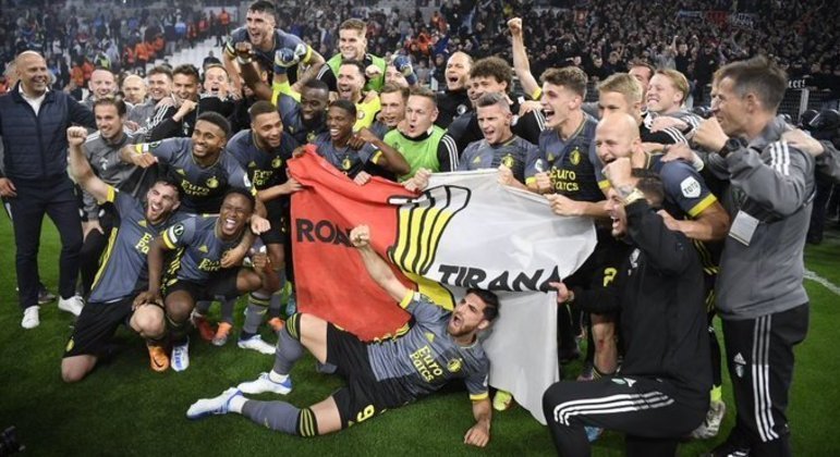 A festa da classificação do Feyenoord