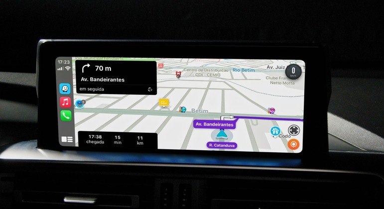 Multimídia tem conexão com Android Auto e Apple CarPlay