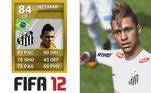 No ano seguinte, no Fifa 12, o rosto seguiu genérico, mas o tradicional moicano já estava presente. Seria a última temporada de Neymar no Santos. Sendo um dos jogadores de maior destaque no Brasil, Neymar aumentou a sua nota para 84