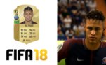 Pela primeira vez desde a estreia no jogo, no Fifa 18, Neymar não aumentou sua nota. Agora jogando no PSG, da França, o game trouxe atualizações no cabelo e na aparência do jogador