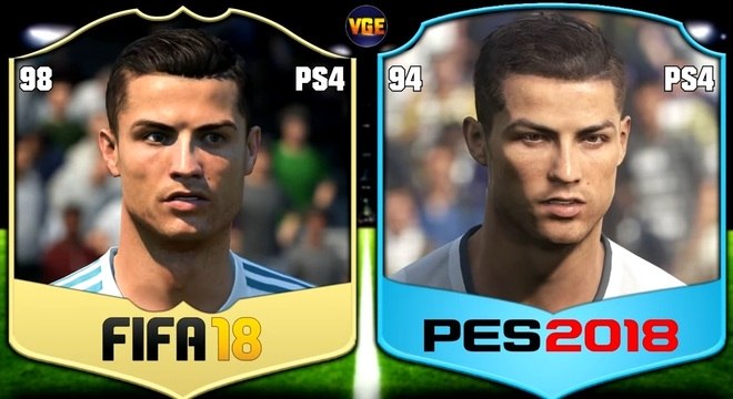 Fifa 18 x PES 2018: veja a comparação dos gráficos dos games