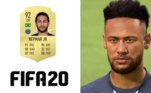 No Fifa 20, o realismo já impressionava, principalmente para aqueles que acompanharam a evolução do game. O camisa 10 do PSG novamente ganhou retoques na barba e tatuagens, mas a mudança mais significativa foi o cabelo mais uma vez. O nível do craque continuou em 92