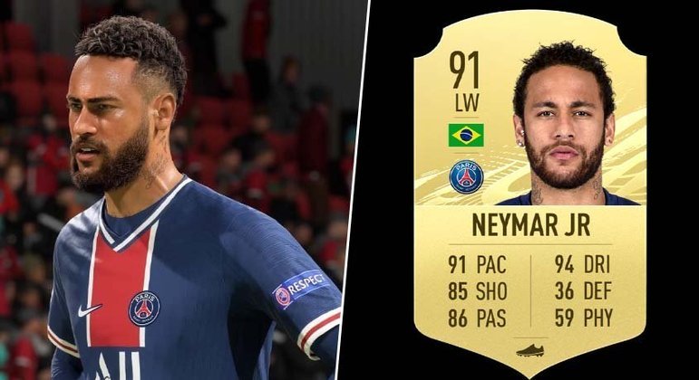 Do 'S. Litoral' ao PSG: confira a evolução de Neymar em 'FIFA' e 'PES' -  ESPN