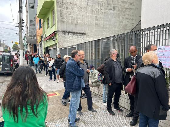 Fila em colégio eleitoral em São Paulo