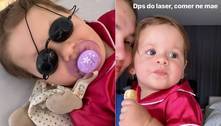 Filha de Virginia e Zé Felipe faz laser no bumbum aos 9 meses de vida 