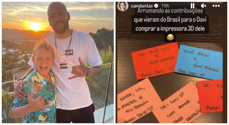 Filho de Neymar recebeu contribuições de familiares para comprar a impressora