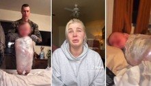 Mamãe tiktoker perde guarda do filho após enrolá-lo com plástico filme para postar na web