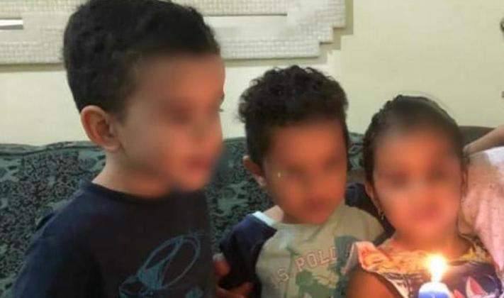 Gabriel da Silva, de 7 anos, Rafaela da Silva, de 6 anos e Rafael da Silva, de 6 anos  (filhos de Elizamar e Thiago)