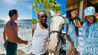 Madonna celebrates her birthday with her six children on the beach