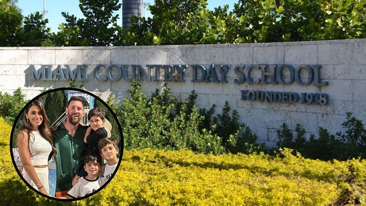 Em Miami filhos de Messi estudam na mesma escola de luxo que os