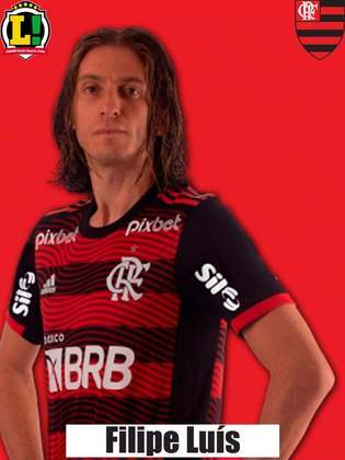 FILIPE LUÍS - 5,5 - Um pontinho de lucidez em partida abaixo da linha defensiva do Flamengo. Joga inteligentemente e está sempre buscando quebrar as linhas. 