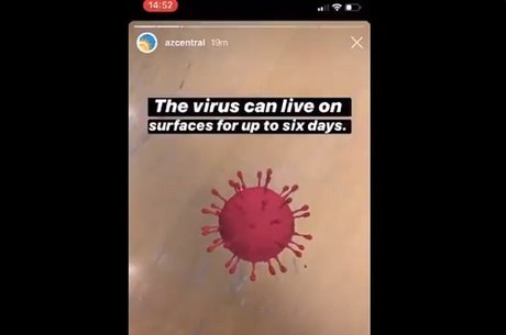 Filtros no instagram coronavírus