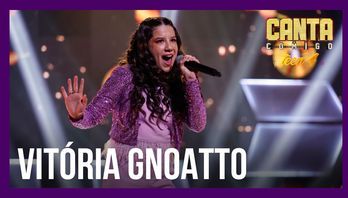 Vitória Gnoatto consegue levantar 91 jurados, mas se despede do Canta Comigo Teen (Edu Moraes/Record TV)